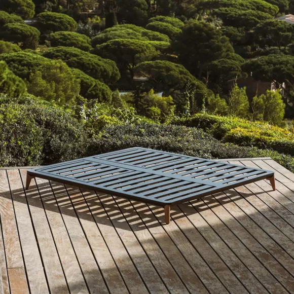 Doppelliege Aluminium Monte Carlo - Anthrazitgrau