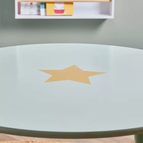 Mesa infantil de madera (H44 cm) Stars Verde