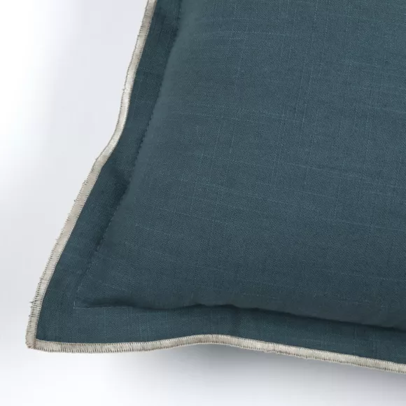 Vierkant katoenen kussen (45 x 45 cm) Helios Blauw