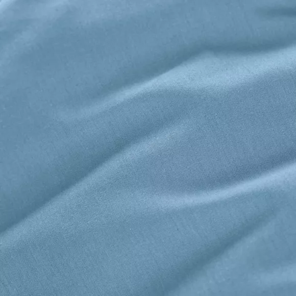 EM - Drap housse 140 x 190 cm Percale unie CALI Bleu ciel