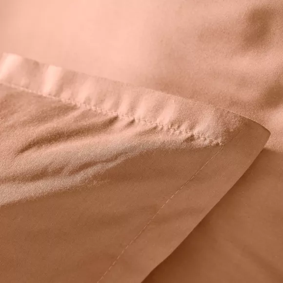 EM - Housse de couette 240 x 220 cm Percale unie CALI Rose pche