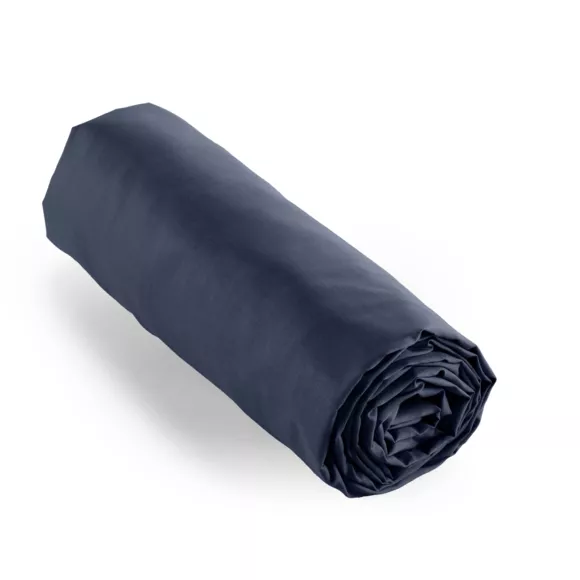 EM - Drap housse 140 x 200 cm Percale unie CALI Rose pche