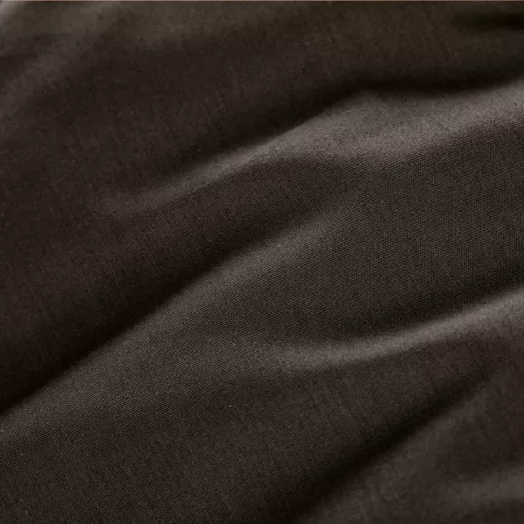 Drap housse percale de coton (180 x 200 cm) Cali Noir