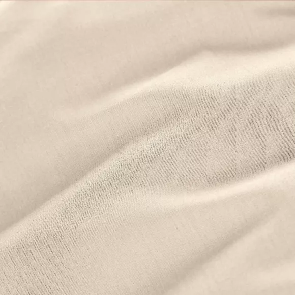 Drap housse percale de coton (200 x 200 cm) Cali Beige