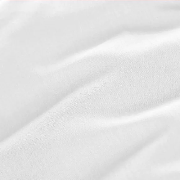 Drap housse percale de coton (90 x 190 cm) Cali Blanc