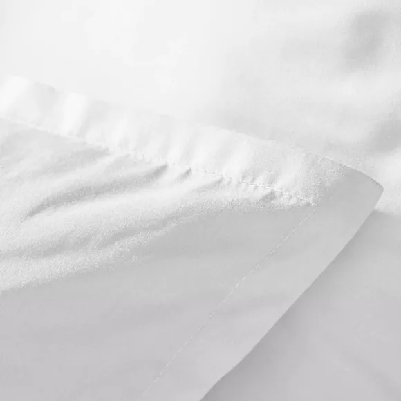 Housse de couette percale de coton (140 x 200 cm) Cali Blanche