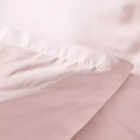 Housse de couette percale de coton (260 x 240cm) Cali Rose poudré