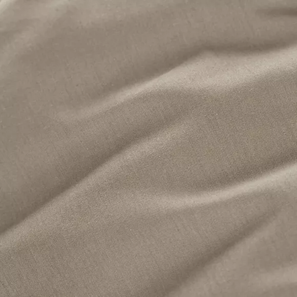 EM - Drap housse 140 x 200 cm Percale unie CALI Taupe