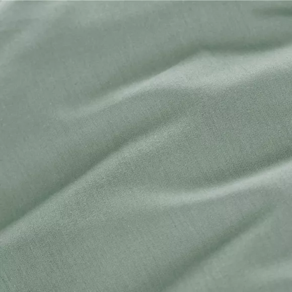 EM - Taie de traversin ¯ 27 x 185 cm Percale unie CALI Eucalyptus