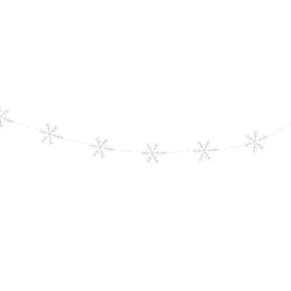 Guirlande lumineuse 2,25 m 160 micro LED Cristaux de neige Blanc froid