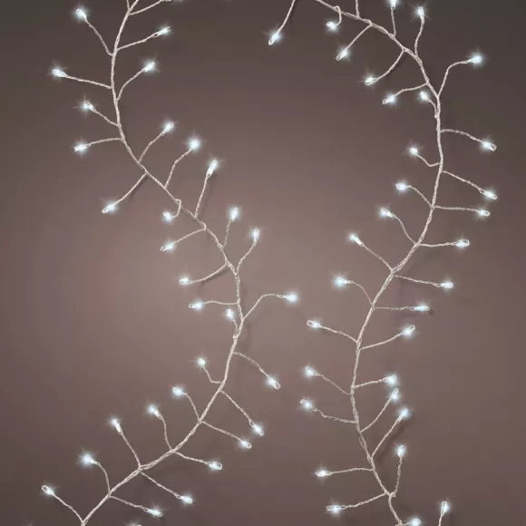 Guirlande lumineuse 6 m 480 Micro LED câble argent Luxe Blanc froid