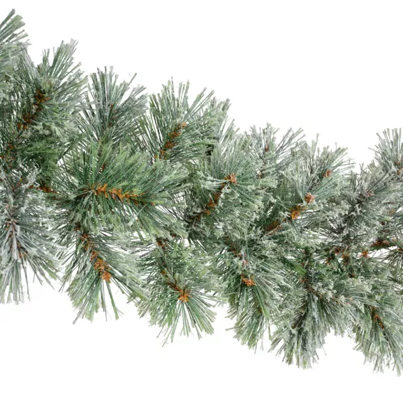 1 Cashmere guirlande givre dia25-L270cm vert/blanc A ASSOCIER AVEC AUTRE GUIRLANDE + COURONNE