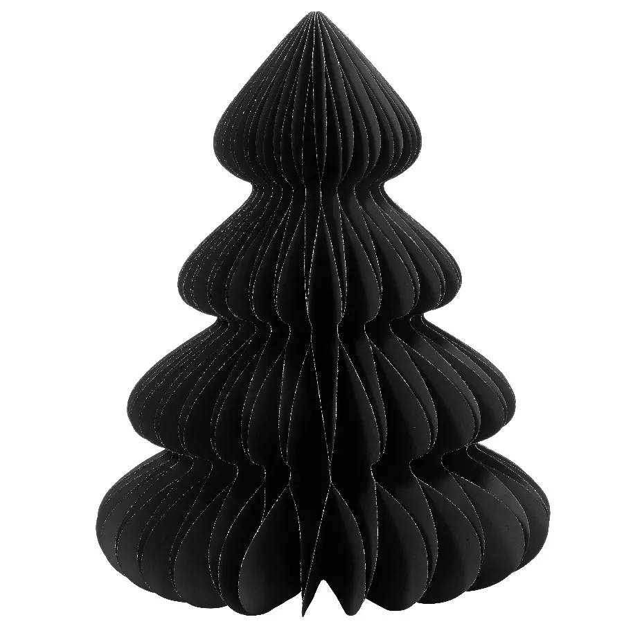 1 Sapin papier 56 couches papier 120gsm dia72-H90cm noir MAGNETIQUE