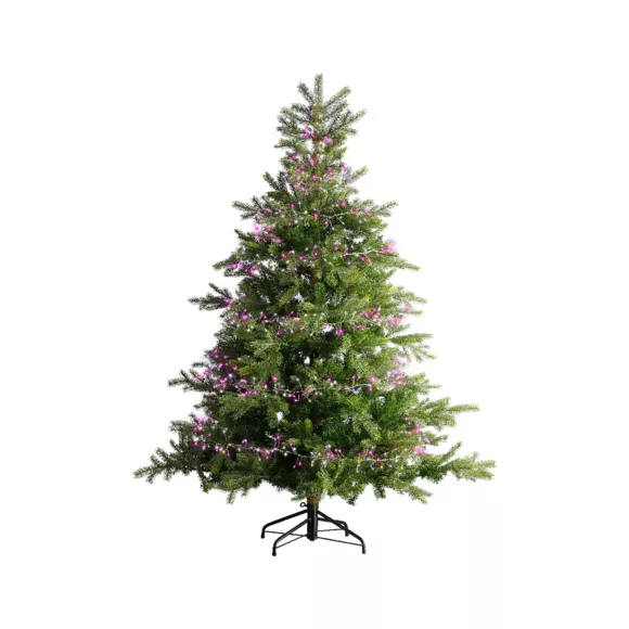 Guirlande lumineuse 12 m 960 Micro LED câble argent Luxe Multicolore