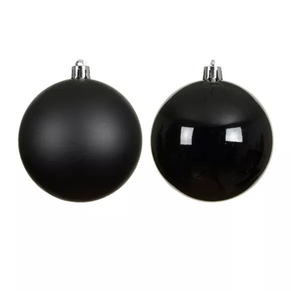 Lot de 16 boules de Noël (D40 mm) Aravis Noir
