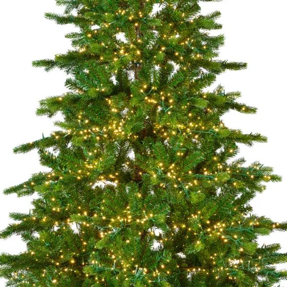 Sapin de Noël artificiel lumineux 4000 LED H210 cm Caucasia Nordmann Vert sapin