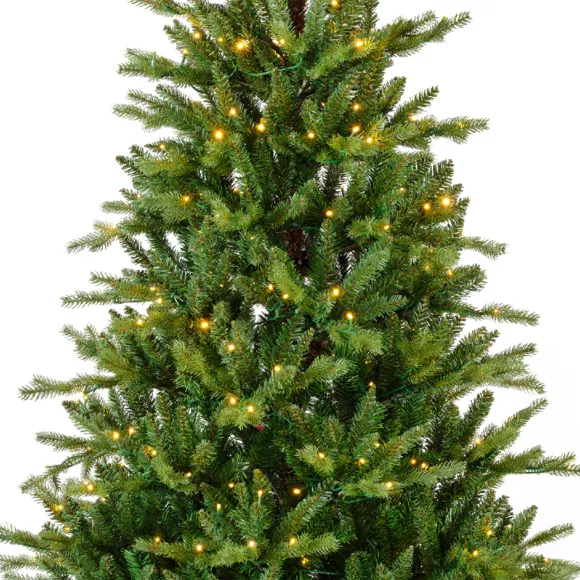 Sapin de Noël artificiel lumineux 560 LED H240 cm Allix Vert sapin
