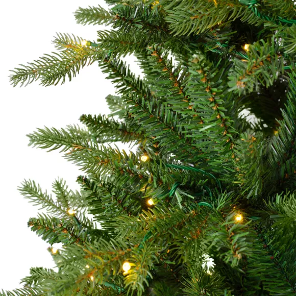 Sapin de Noël artificiel lumineux 430 LED H210cm Allix Vert sapin