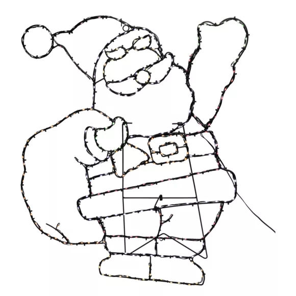 SILHOUETTE LUM SANTA 70CM 321 LED