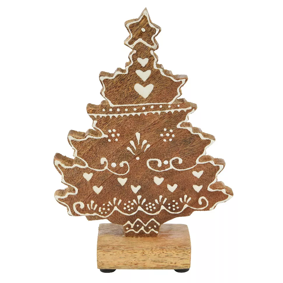 Árbol de Navidad de madera para colocar (H17 cm) Swiss Natural