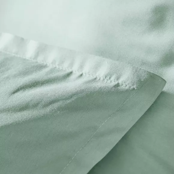 EM - Housse de couette 260 x 240 cm Percale unie CALI Eucalyptus