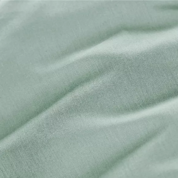 EM - Taie de traversin ¯ 27 x 185 cm Percale unie CALI Eucalyptus