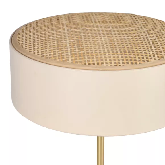 Lampe MŽtal Bambou 'Ambre' Beige DorŽe - Bambou CertifiŽ FSC¨ Dim : l26xH33.5xP26cm