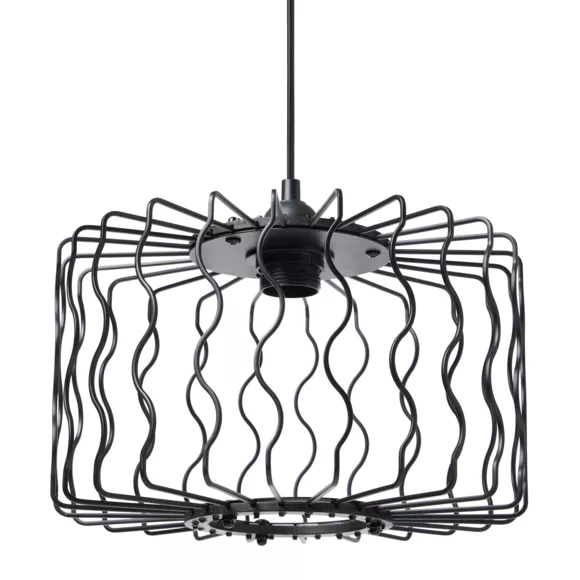 Suspension MŽtal 'Julia' Noire Dim : l30xH18.5xP30cm