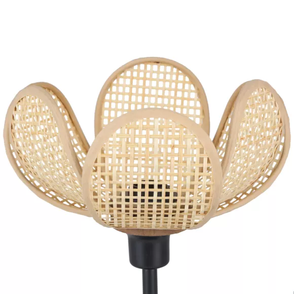 Lampe Bambou 'Margaux' Noire Beige - Bambou CertifiŽ FSC¨ Dim : l20xH29.5xP20cm