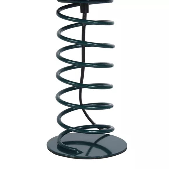 Lampe MŽtal 'Zigzag' Bleue Dim : l18xH32xP18cm