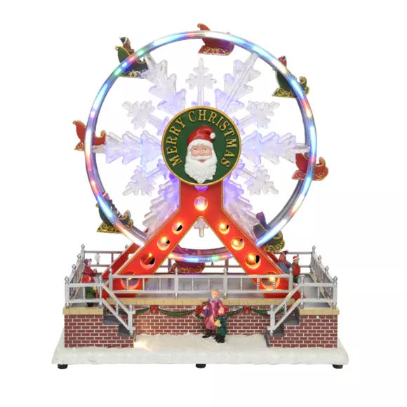 Noria luminosa y musical Merry Christmas 2