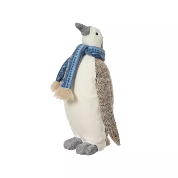 1 Pingouin polyester L16-W17-H26cm creme/couleur(s) 