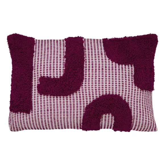 Cojín rectangular algodón (38 x 58 cm) Poppy Morado