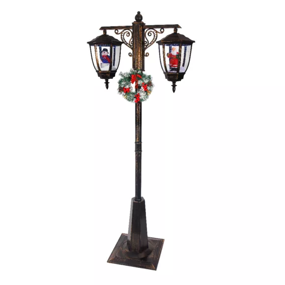 1 LED lanterne intŽrieur L40.00-W80.00-H188.00cm-60L laiton antique 
