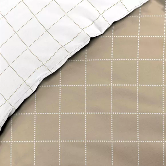 Parure RŽversible 3 Pices (240 x 220 cm) Cadria, 100 % Coton