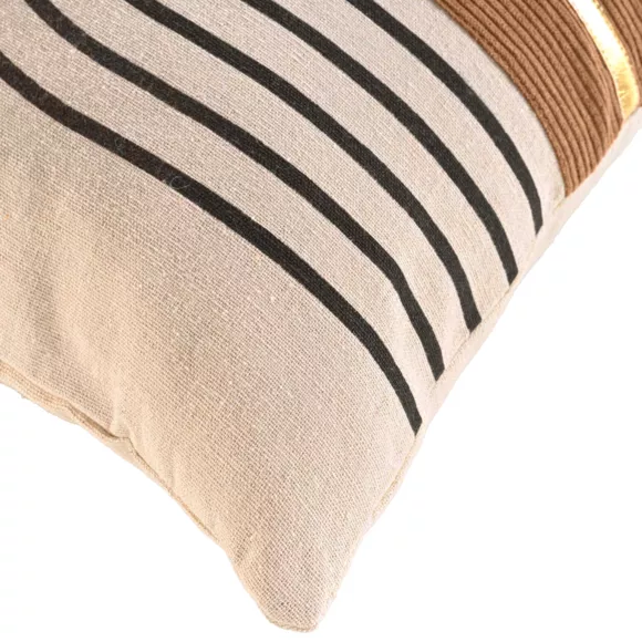 Coussin DŽhoussable (45 x 45 cm) Spyro, Polycoton ImprimŽ MŽtallisŽ