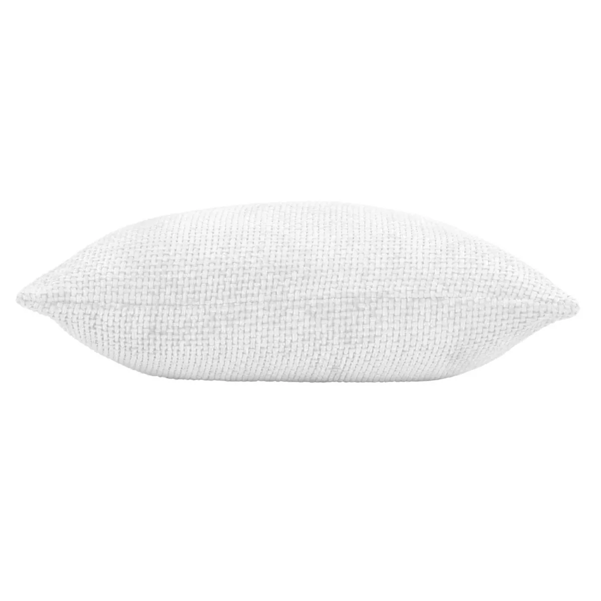 Coussin DŽhoussable (45 x 45 cm) Leo Blanc, Velours Chenille