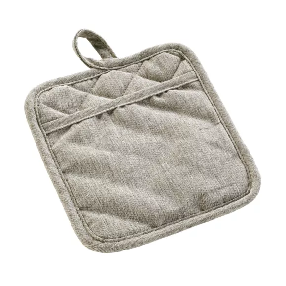 Manique avec Poche (18,5 x 18,5) Adam Lin, Chambray et Silicone