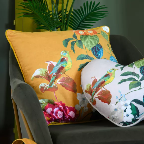 COUSSIN EMMY MOUTARDE 50X50