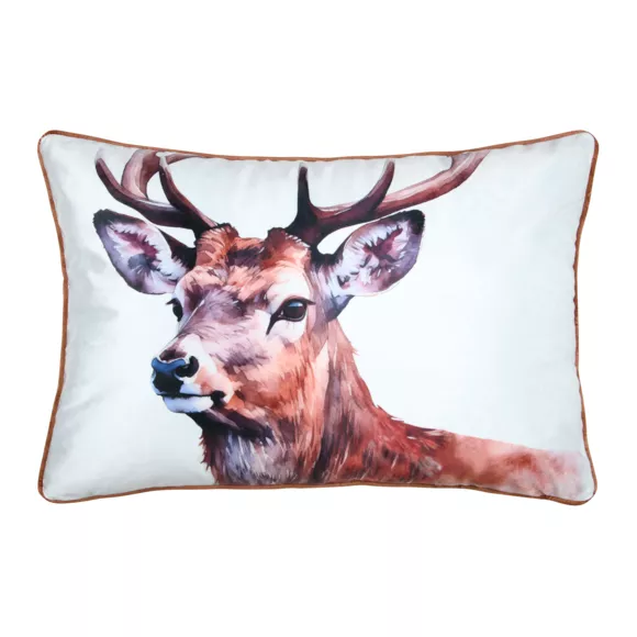 COUSSIN FAUNE BRUN 40X60