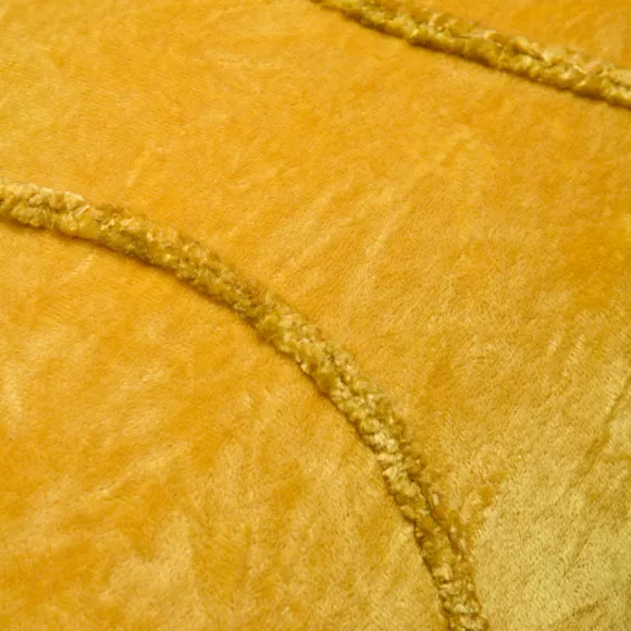 COUSSIN BLOKKEN MOUTARDE 30X50