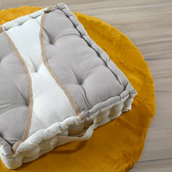 COUSSIN DE SOL BLOKKEN NATUREL 45X45X10