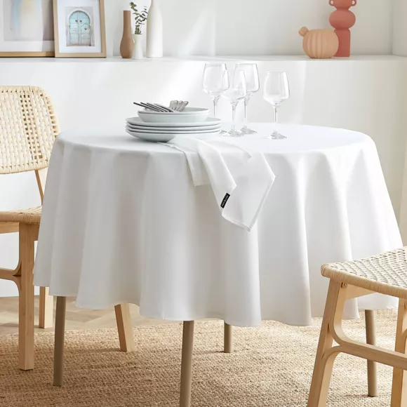 Set van 3 servetten polyester (40 x 40 cm) Elise Wit