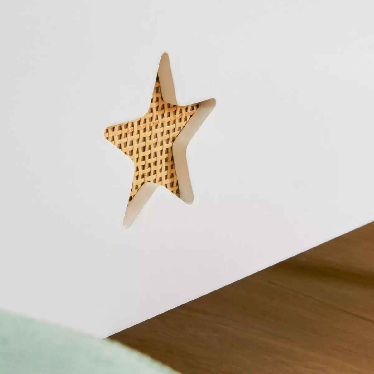 Bibliothèque enfant bois (H72 cm) Stars Blanche