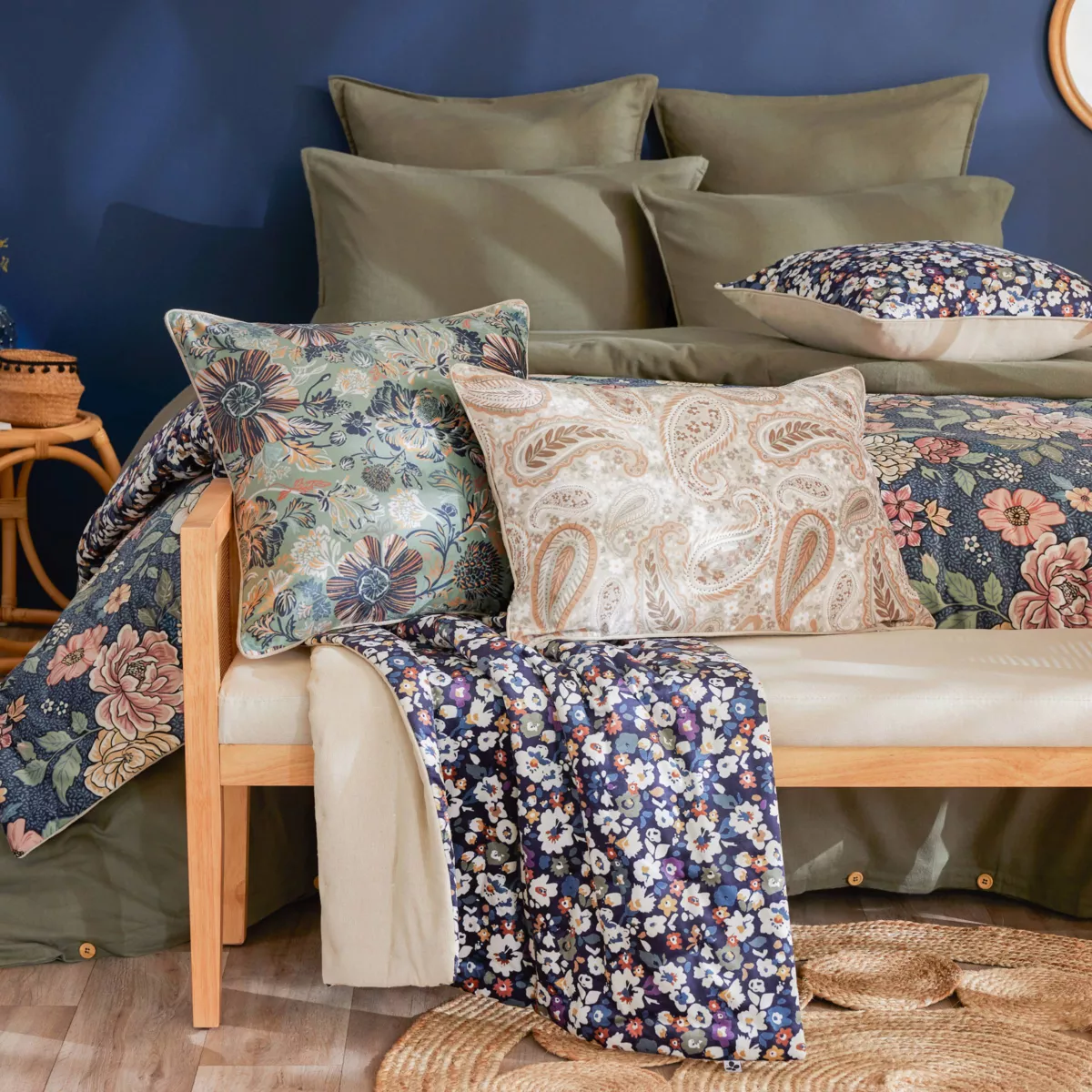 Edredón de terciopelo (90 x 220 cm) Dolores Beige