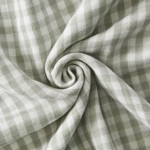 Bettläufer Baumwoll-Gaze (90 x 200 cm) Vickie Eukalyptusgrün