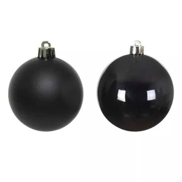 Lot de 12 boules de Noël (D60 mm) Alpine  Noir
