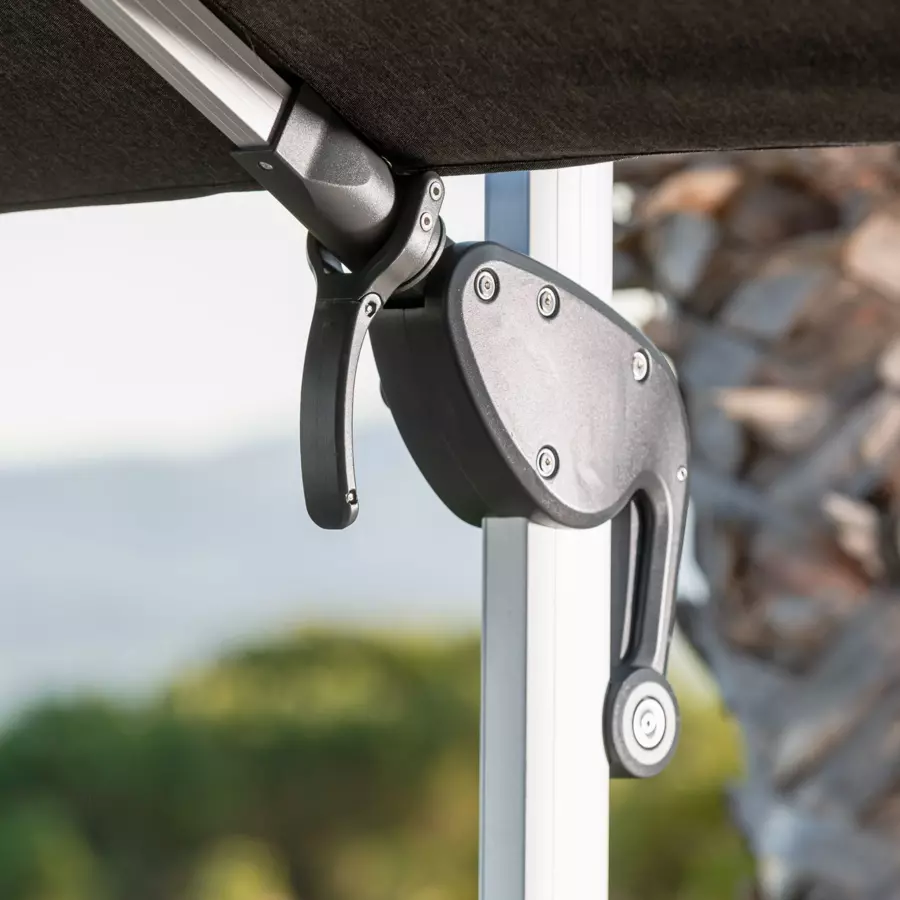 Parasol LED Yucatán (L 4 x 3 m) - Antracita  5