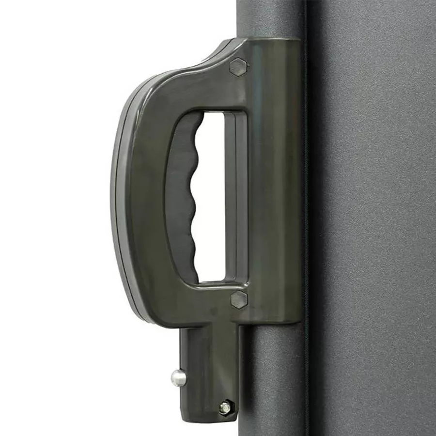 Paravent rétractable double Capao - Gris graphite