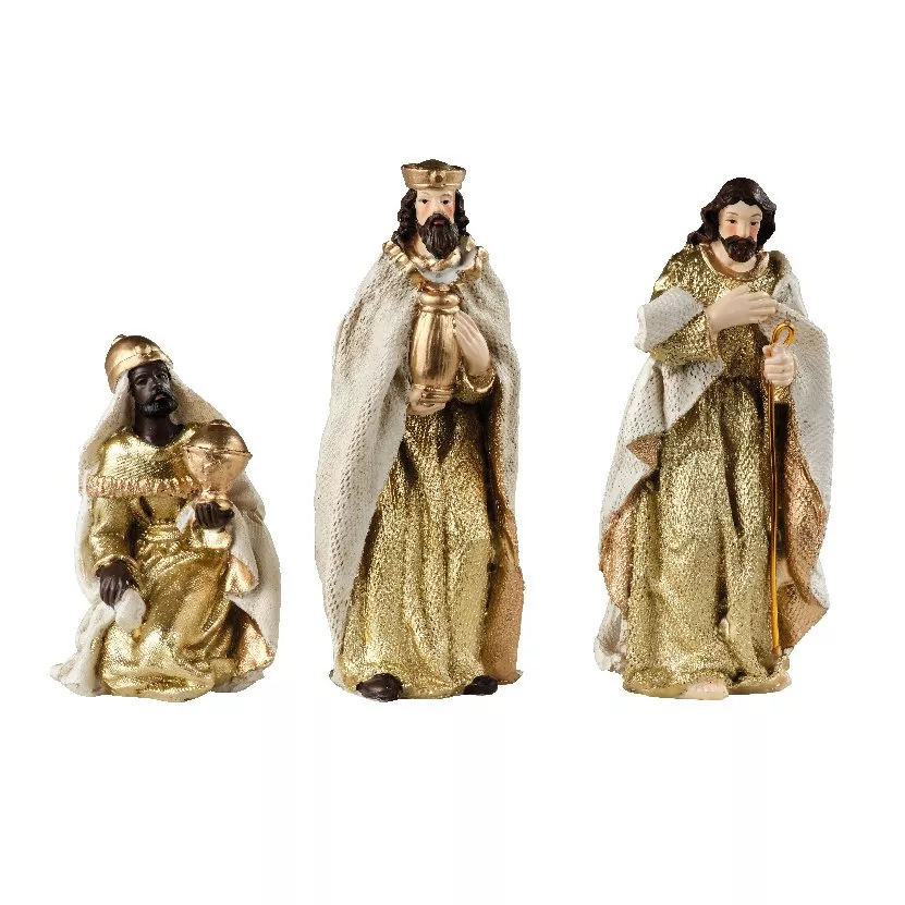 Les 8 santons (H12 cm) de Olga
